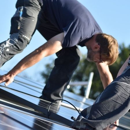 Installation einer Photovoltaikanlage